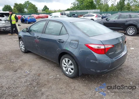 2016 Toyota Corolla Le из США, поврежденный, VIN 2T1BURHE1GC682906
